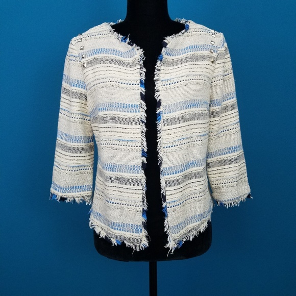 🤠🐎 AMERICAN RAG Western Fringe Jacket with Embellishments - Picture 1 of 5